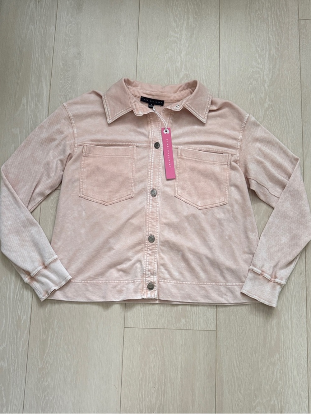 Jane and Delancey Pale Pink Shirt Jacket